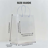 Semi Transparent Luxury Gift Bag with Loop Handle and Invitation Slit Pocket