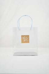 Transparent Thank you gift bag (9*8*4)