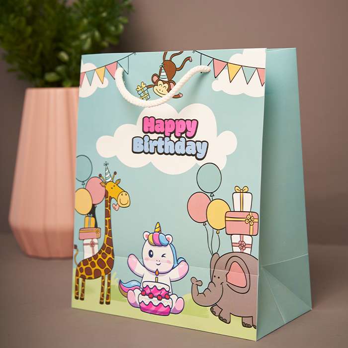 Happy Birthday Printed Luxury Gift Bag