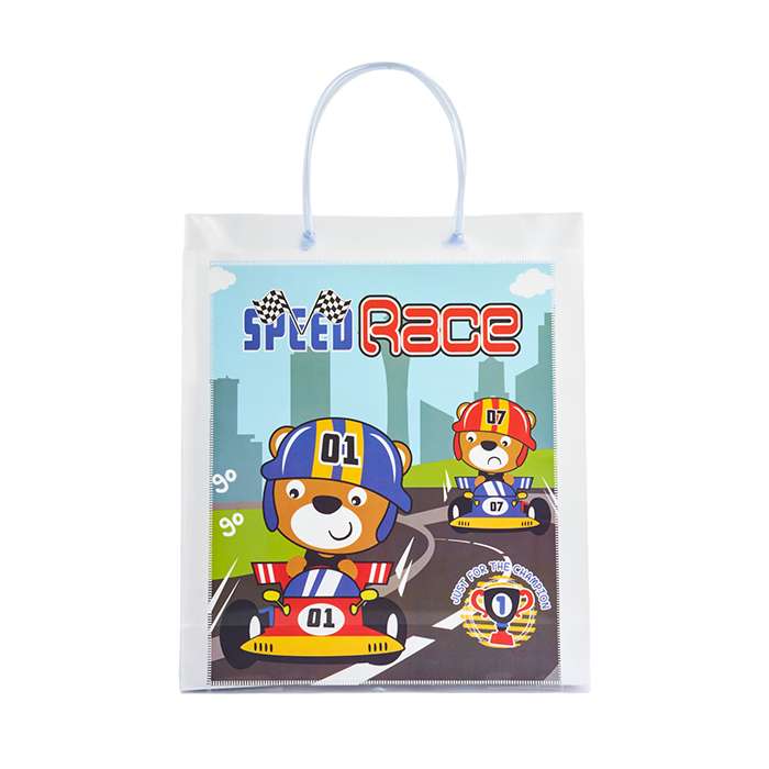 Speed Race Luxury Transparent Gift Bag with Loop Handle