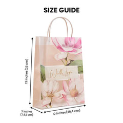 Floral With Love Luxury Gift Bag with Loop Handle