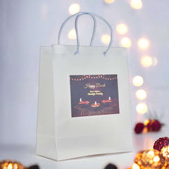 Semi Transparent Luxury Gift Bag with Loop Handle and Invitation Slit Pocket