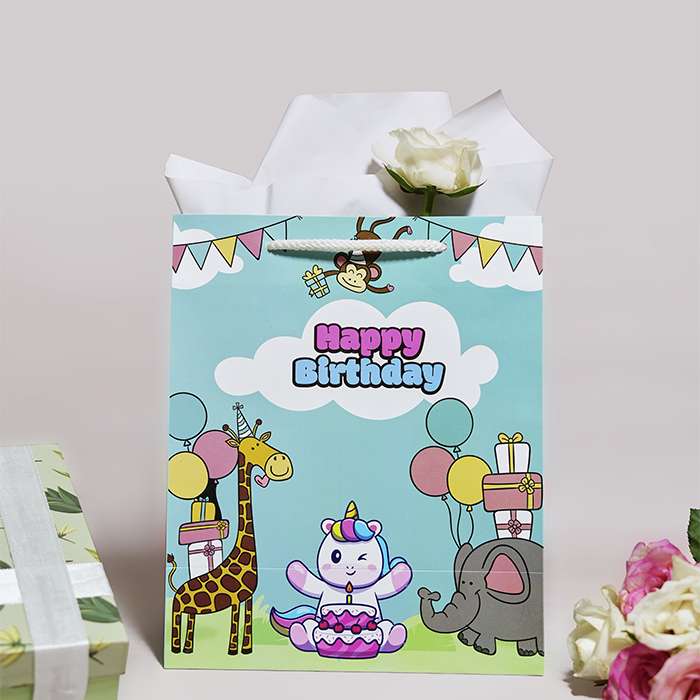 Happy Birthday Printed Luxury Gift Bag