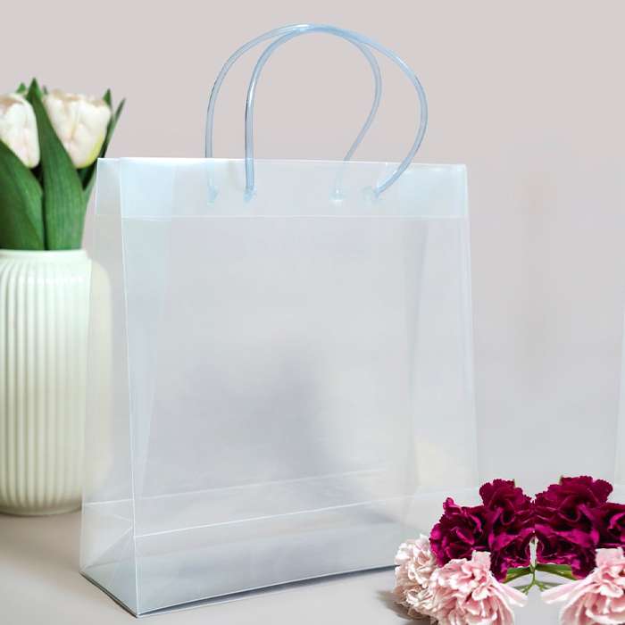 Transparent luxury gift bag loop handle (9*8*4)