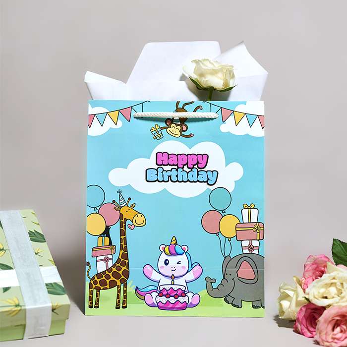 Happy Birthday Printed Luxury Gift Bag