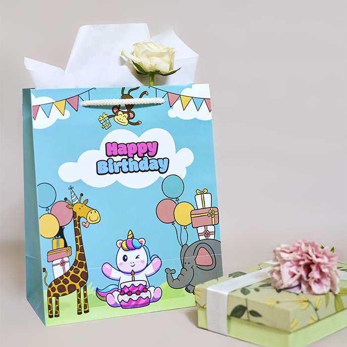 Happy Birthday Printed Luxury Gift Bag