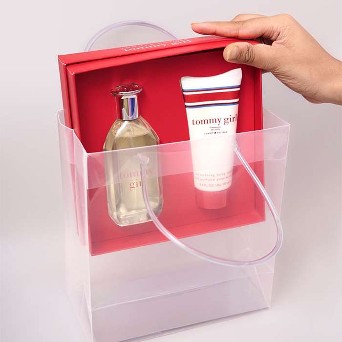 Transparent luxury gift bag loop handle (9*8*4)