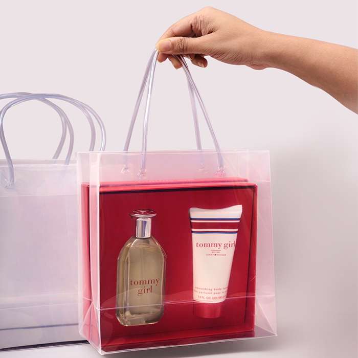 Transparent luxury gift bag loop handle (9*8*4)