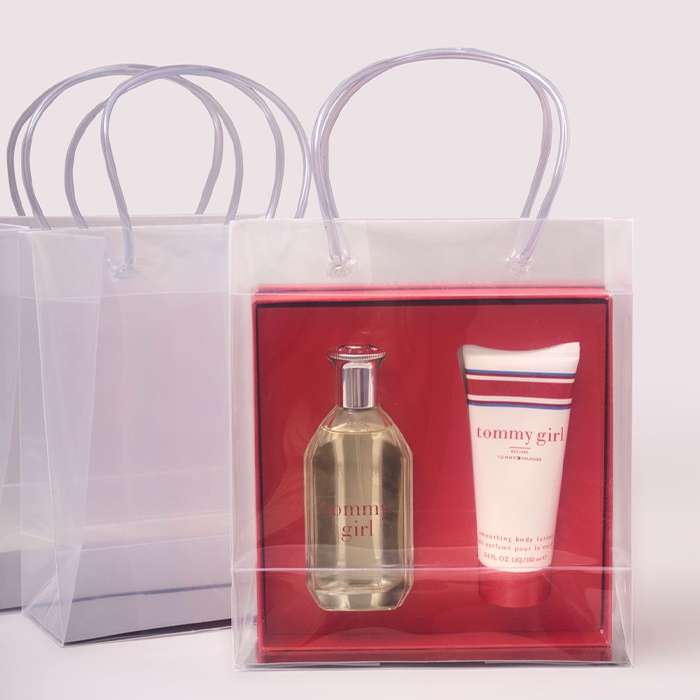 Transparent luxury gift bag loop handle (9*8*4)