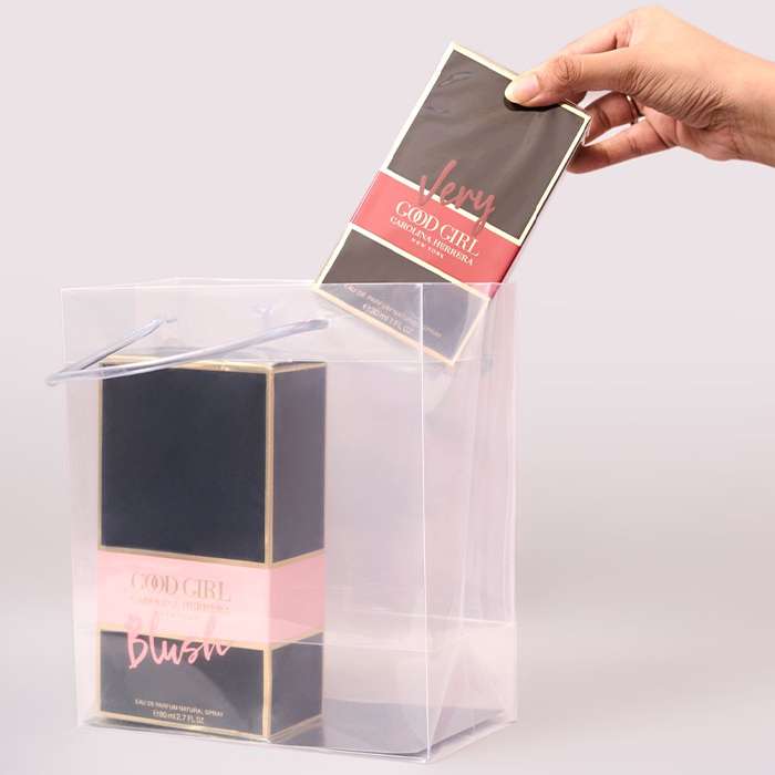 Transparent luxury gift bag loop handle (9*8*4)