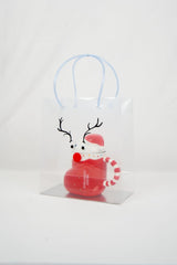 Transparent luxury Gift bag Deer print (9*8*4)