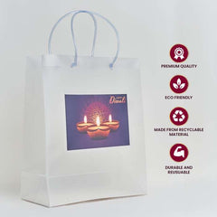 Semi Transparent Luxury Gift Bag with Loop Handle and Invitation Slit Pocket