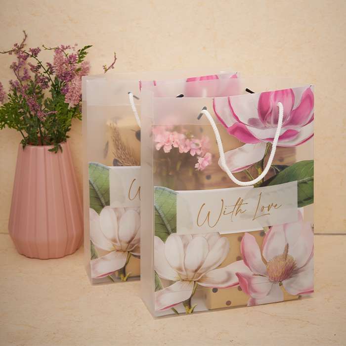 Floral with Love Luxury Gift Bag with Rope Handle