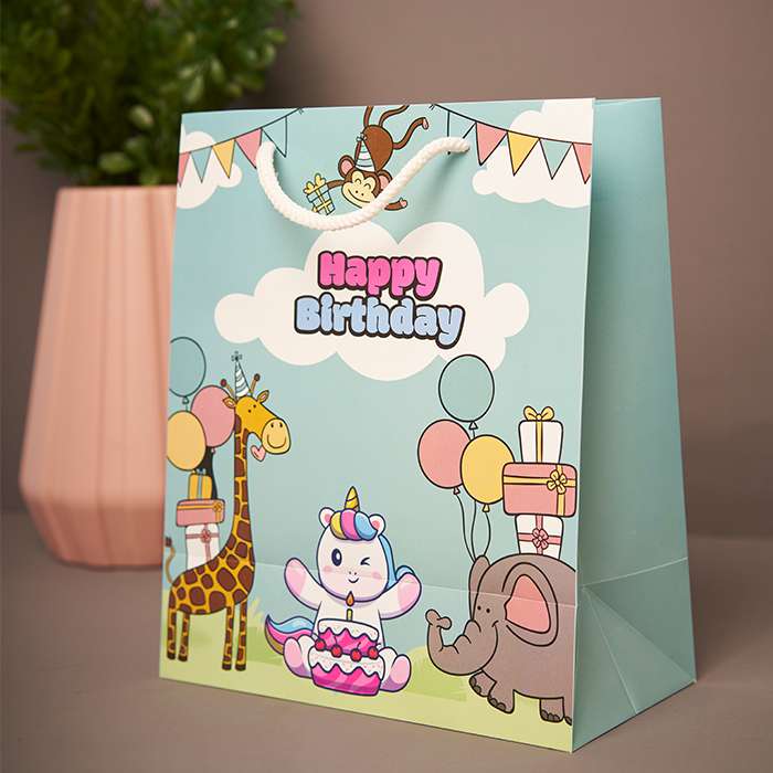 Happy Birthday Printed Luxury Gift Bag