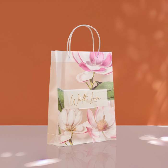 Floral With Love Luxury Gift Bag with Loop Handle