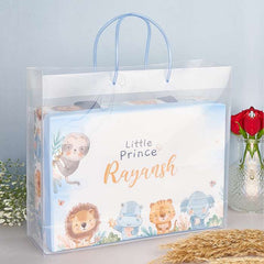 Big Transparent Luxury Gift Bag with Loop Handle and Visiting Card Slit