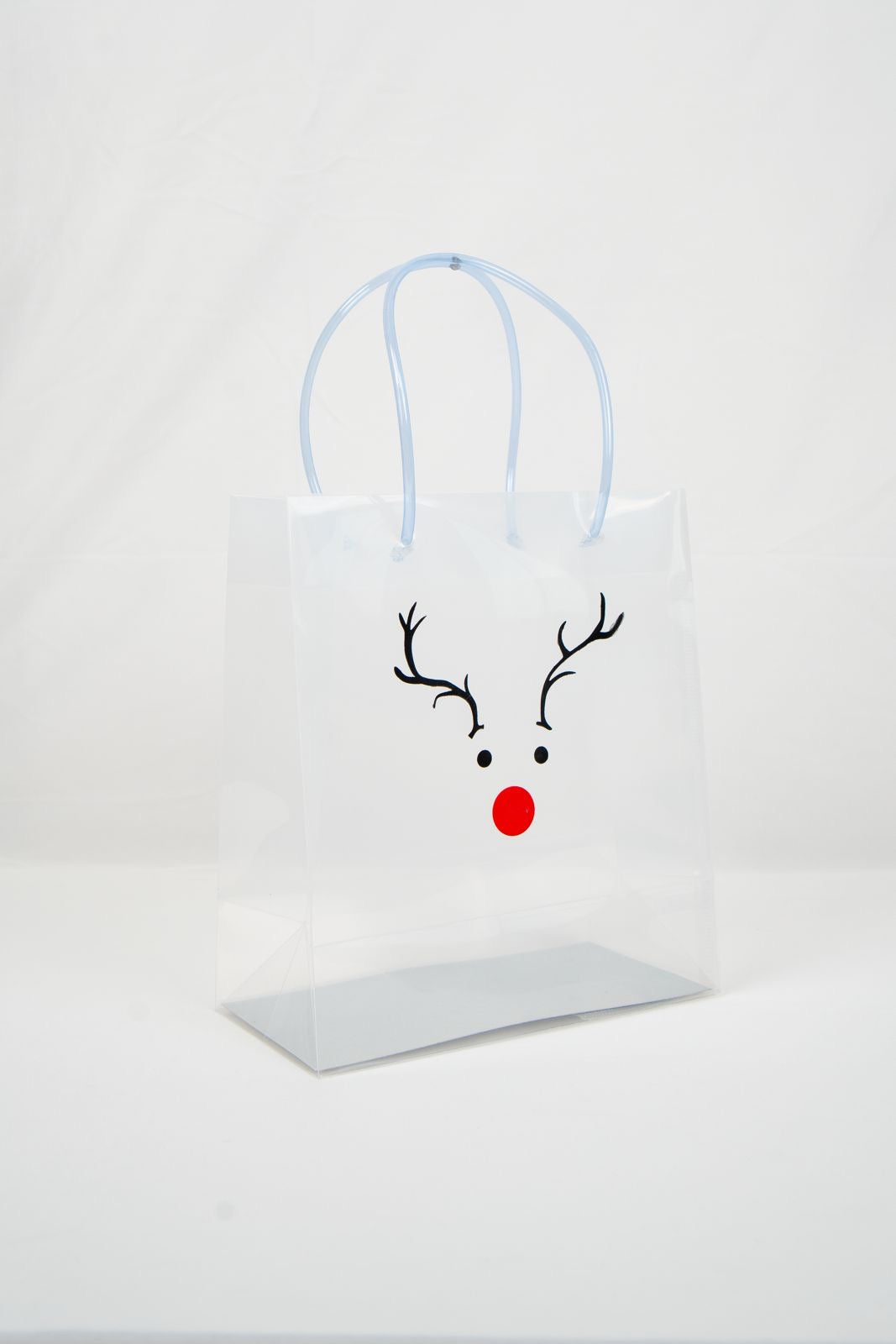 Transparent luxury Gift bag Deer print (9*8*4)