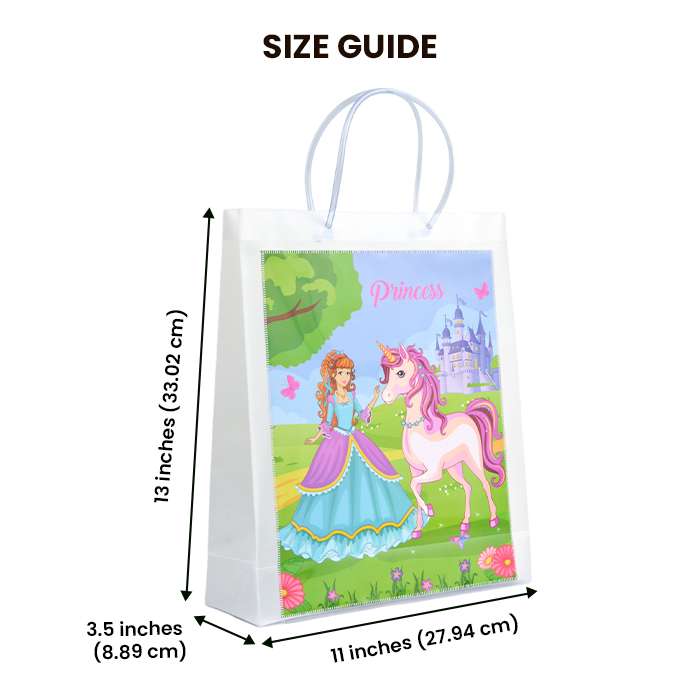 Digital Princess Luxury Transparent Gift Bag with Loop Handle