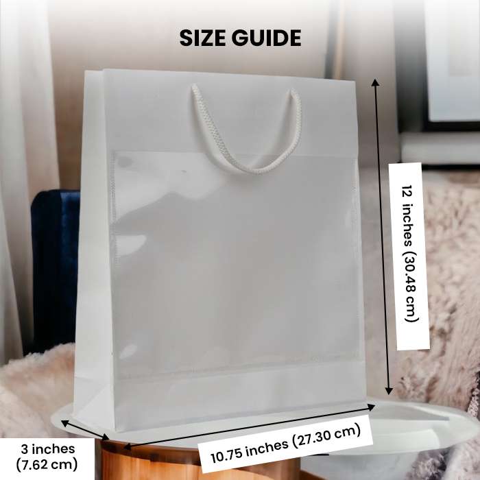 Big White Luxury Gift Bag with Invite Slit