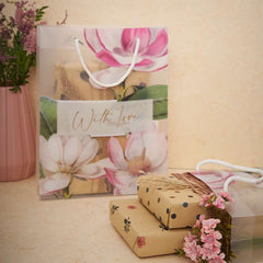 Floral with Love Luxury Gift Bag with Rope Handle