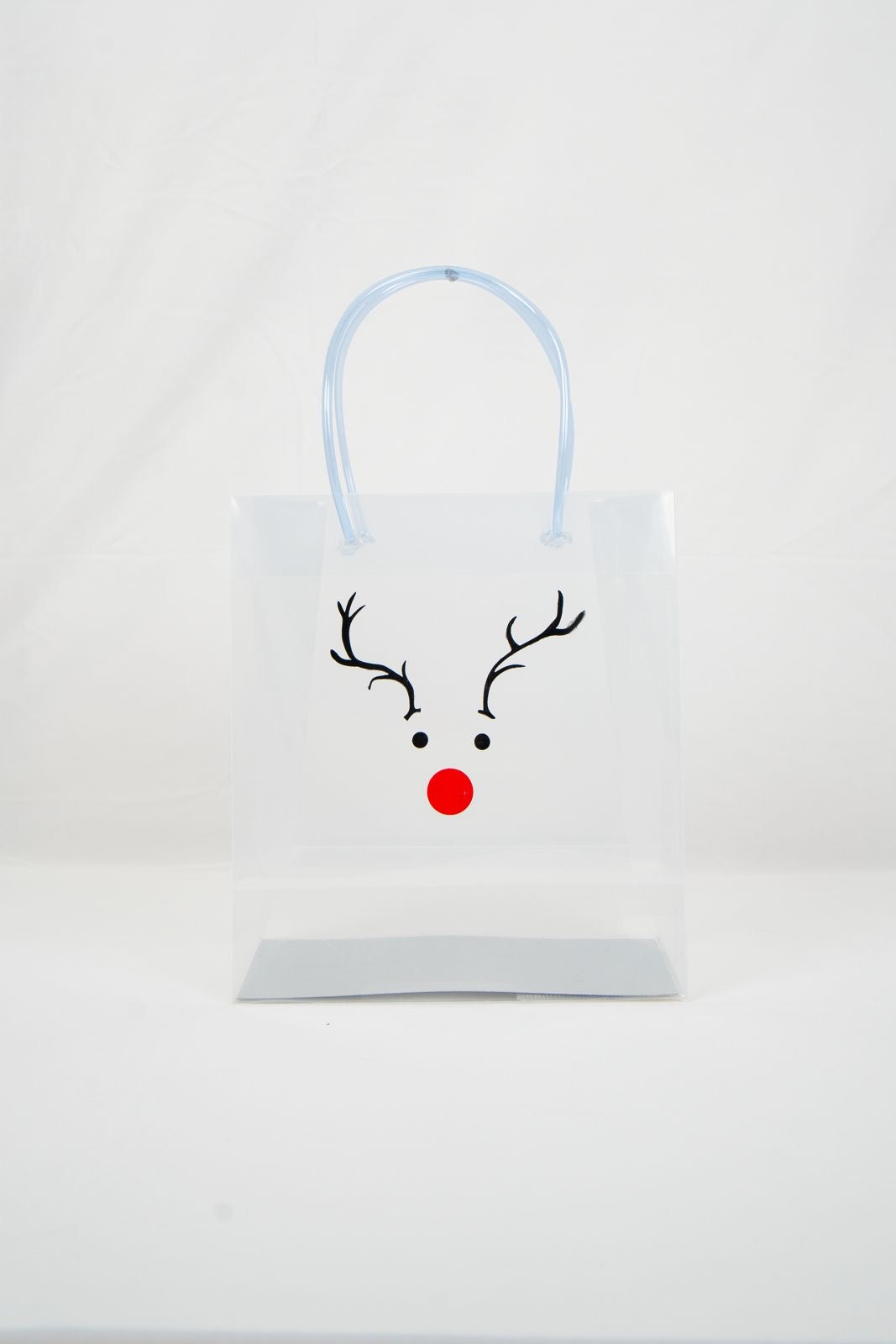 Transparent luxury Gift bag Deer print (9*8*4)