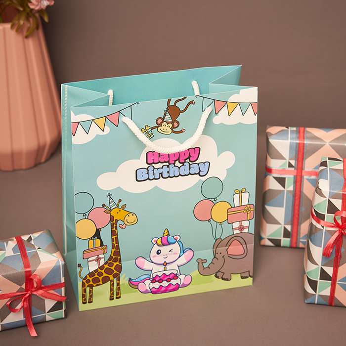 Happy Birthday Printed Luxury Gift Bag