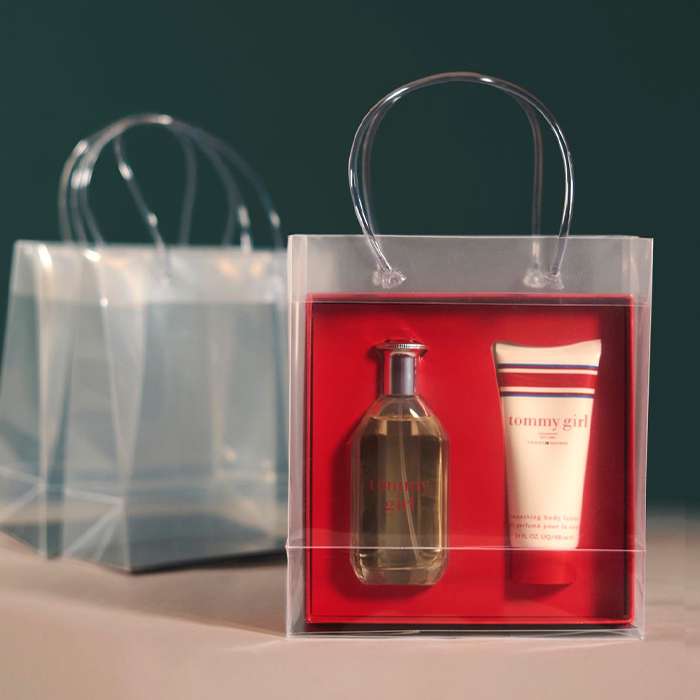 Transparent luxury gift bag loop handle (9*8*4)