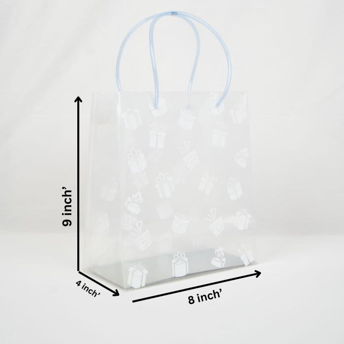 Transparent Luxury Gift Print Bag (9*8*4)