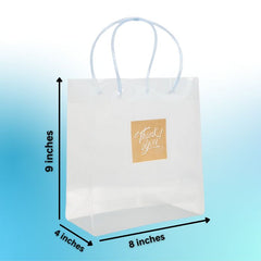 Transparent Thank you gift bag (9*8*4)