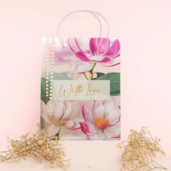 Floral With Love Luxury Gift Bag with Loop Handle
