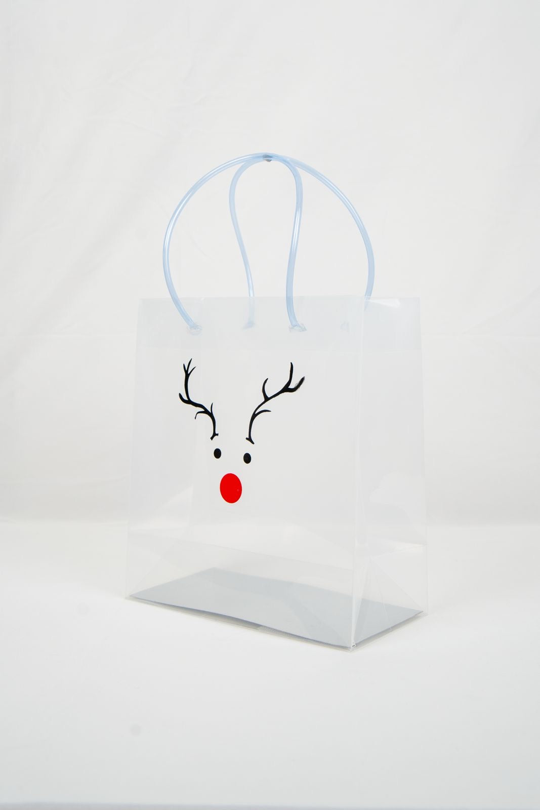 Transparent luxury Gift bag Deer print (9*8*4)