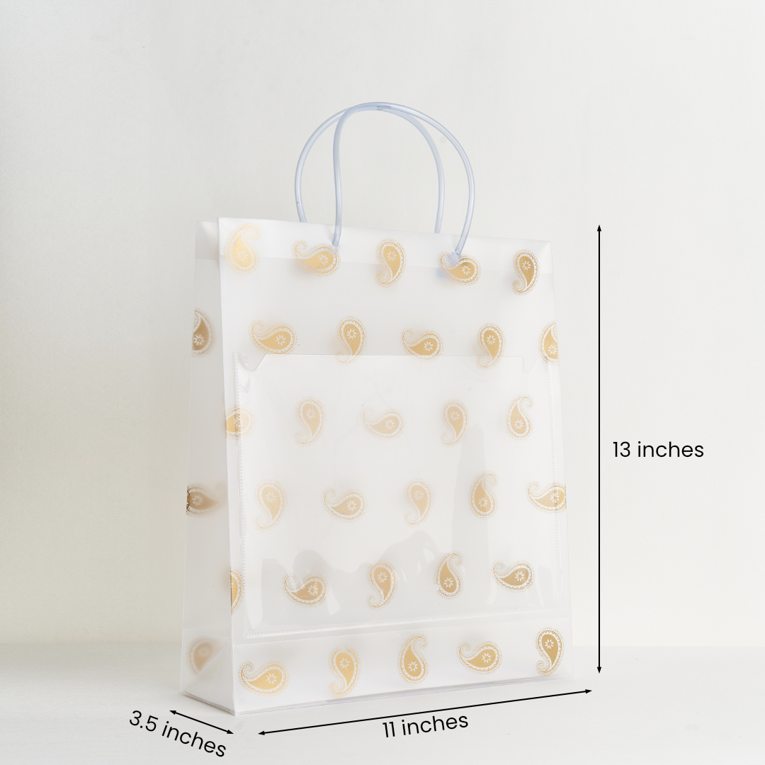 Saintrygo Clear PVC Gift Bags with Handles Reusable Plastic India | Ubuy